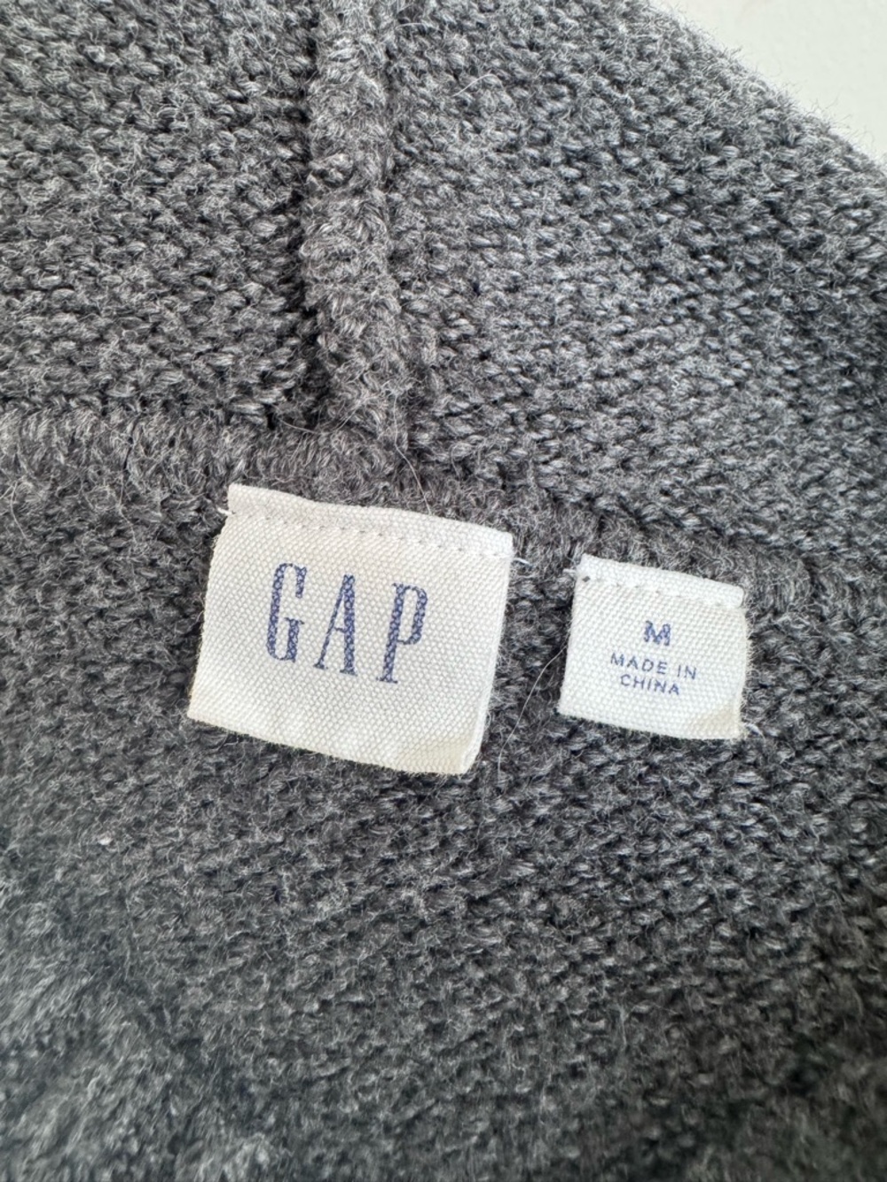GAP Women’s Crewneck Hoodie Sweater - Charcoal - Picture 3 of 4